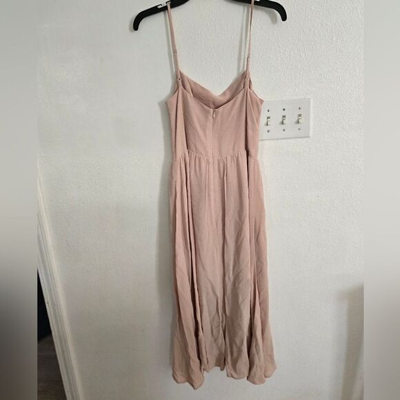 Reformation Rosehip Midi Dress Size 6 in Blush Pink - Picture 9 of 10